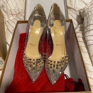 Silver Spike Christian Louboutin